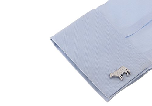 MRCUFF Butcher Cow Steak Cuts Steer Chef Cook Pair Cufflinks in a Presentation Gift Box & Polishing Cloth3