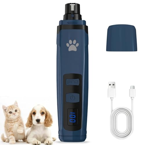 Broyeur à ongles pour chien avec LED lime rechargeable 2 vitesses