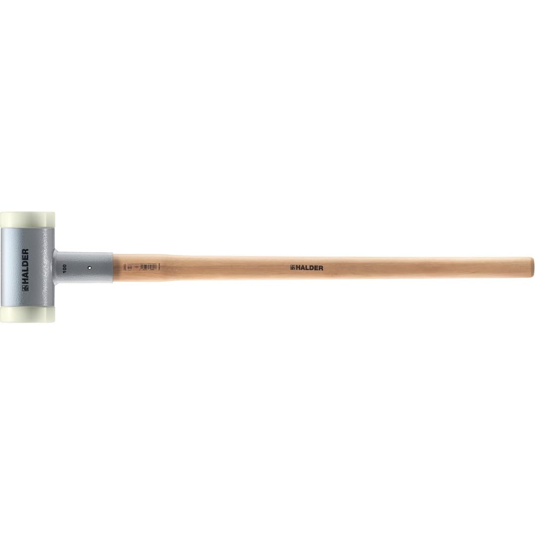 Schel, z tłumiącym drgania, ergonomicznie ukształtowanym i lakierowanym trzonkiem hikorowym | D=100 mm/waga = 6500 g | 3366.0S6