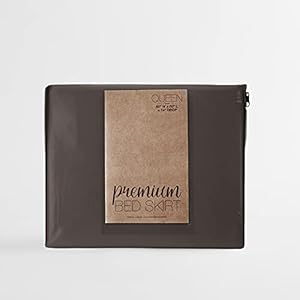 Linen Market Bed Skirt - Ultra Soft Microfiber - Easy Fit with 14 Inch Tailored Drop - Hotel Quality, Shrinkage & Fade Resistant - Bed Cover - King Bed Set - Bedroom Décor - (King, Chocolate) Linen Market Bed Skirt Ultra Soft Microfiber Easy Fit with 14 Inch Tailored Drop Hotel Quality Shrinkage Fade Resistant Bed Cover King Bed Set Bedroom Decor King Chocolate