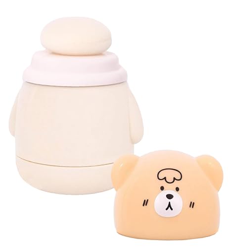 Image of Baby Skin Care Powder Talcum Puff Case Cum Container Box Reusable Refillable for Toddlers Kids and Infants for Baby Body And Face Grooming BPA Free (Assorted Colours)(PATTERN 101)