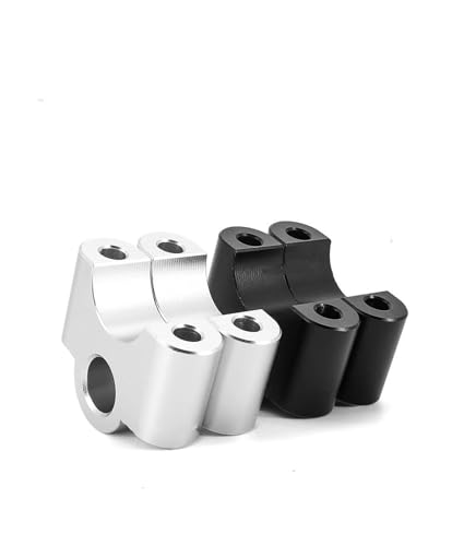 Adaptador de extensión mecanizado para manillar de moto BMW S1000XR plata 3