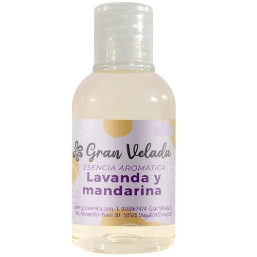 Gran Velada - Esencia Aromática de Lavanda y Mandarina 50 ml | Notas Frutales Maduras | Ideal para Aromaterapia y Jabones | Toque Cítrico y Refrescante
