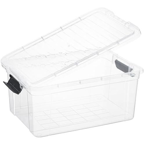 Image of Superio Storage Bins with Lids- 2 Pack, 21 Qt Clear Boxes for Organizing, Stackable Plastic Containers- BPA Free, Non-Toxic, Odor Free, Organizer for Home, Office, Dorm