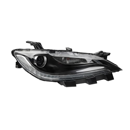 Dasbecan Led Headlight Assembly Headlamp Compatible With 2015 2016 2017 Chrysler 200 200c HID/Xenon Model w/Chrome Trim DRL Right Driver Side Front Pump Lights Replce OE 68285847AA CH2503263