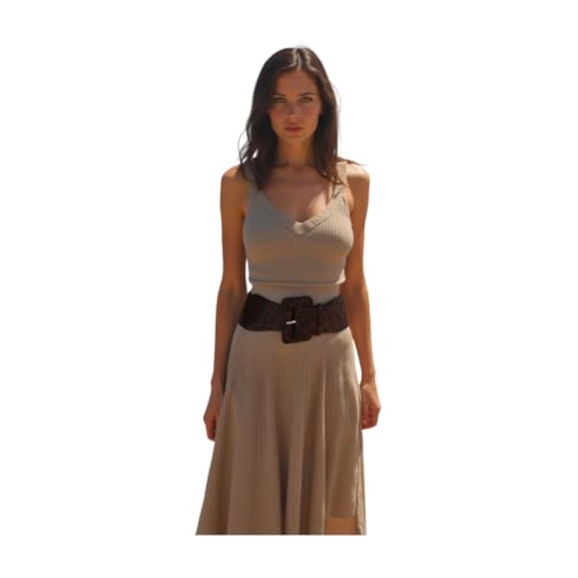 Women's Brown Elegant Accessory, Size M-XL