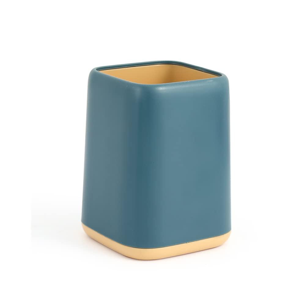 croselyu Simple Pen Holder Storage Pen Holder Makeup Brush Vase Brush Pot Cute Pen Holder Desk Decoration,1 PCE (Blue,Ordinary)
