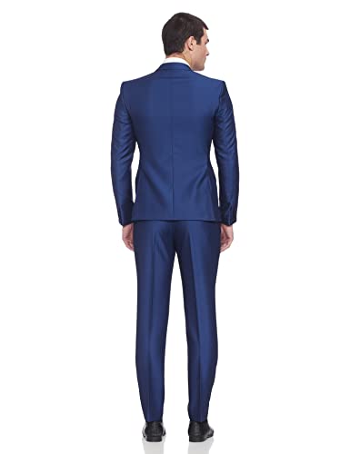 Image of Park Avenue Rayon Blend Men's Full Sleeve NEO FIT Medium Blue Formal Suit