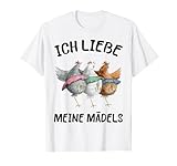 Lustiges Huhn Hühner Landwirt Vintage Retro Outfit
