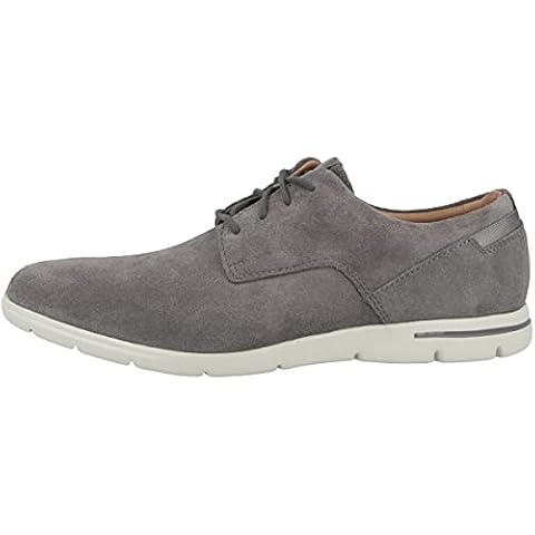 Clarks Herren Vennor Walk Derby, Graues Wildleder Cover