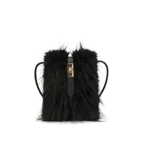 Furry Purse, Faux Fur Crossbody Bag Y2K Fluffy Bag Fuzzy Purses for Women