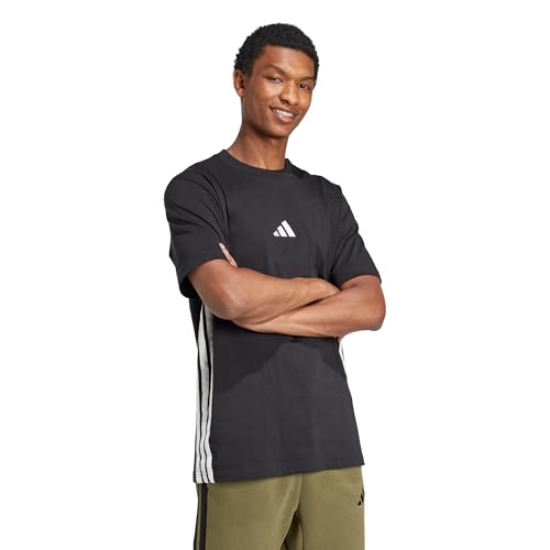 adidas Men's Essentials Single Jersey 3-Stripes T-Shirt3