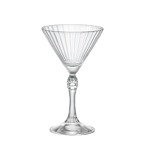 Bormioli Rocco America '20s 5.25 oz. Small Martini Glasses, Clear, Set of 4