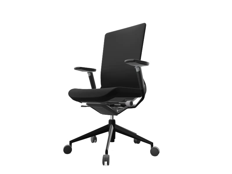 Silla Profesional ergonómica Actiu TNK500 Black | Sillón de Escritorio Brazos 3D y Soporte Lumbar