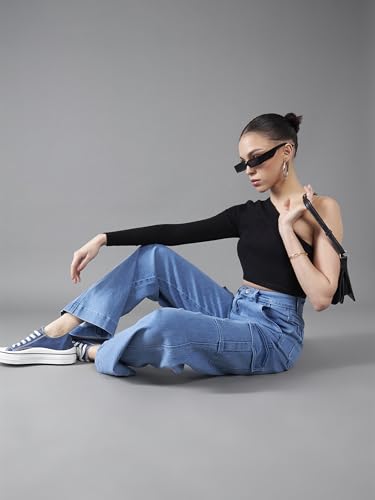 Image of Dolce Crudo High Rise Wide Leg Jeans for Women