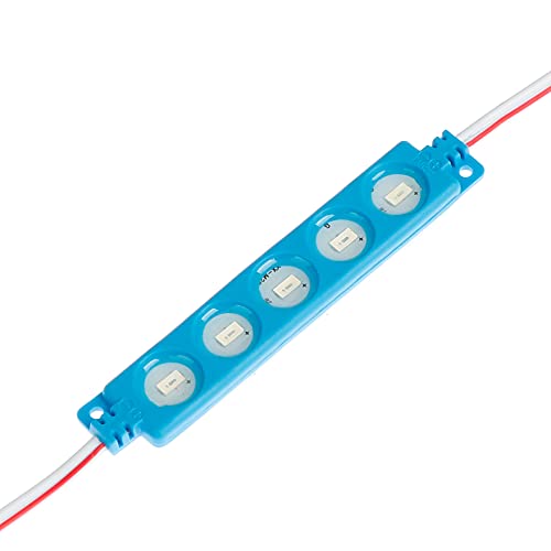Image of Q QINGCHEN 24V DC Blue Color LED Module 1.2W Waterproof led Light Strip for Letter Advertising Signs with Tape Adhesive Backside (200pcs Pack,Blue, 24 Volt)