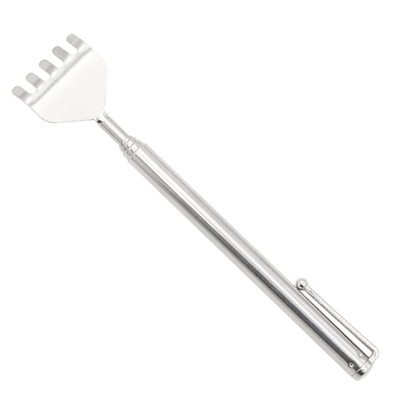 Telescopic Back Scratcher Stainless Steel Back Massager Tool Portable Handheld Massage Stick Attractive and Fashion