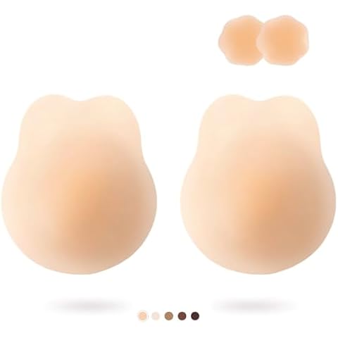 APOWUS Lift Ultra-Thin Sticky Bra,Adhesive Bras Push Up Invisible, Backless Strapless Bra Pasties Nipple Covers Cover