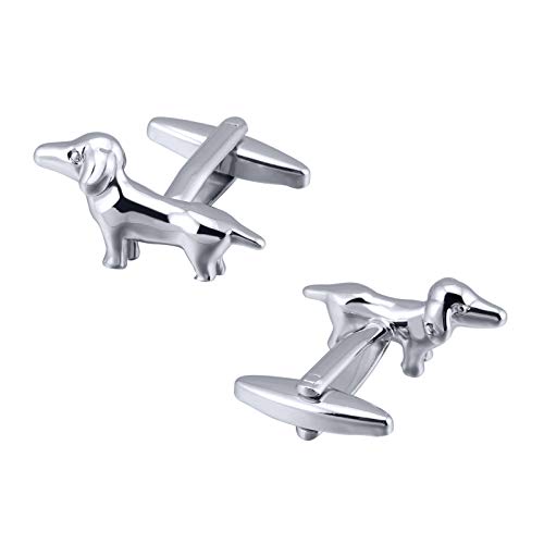 Gemelos estilo perro salchicha minimalistas para camisa miniatura 4