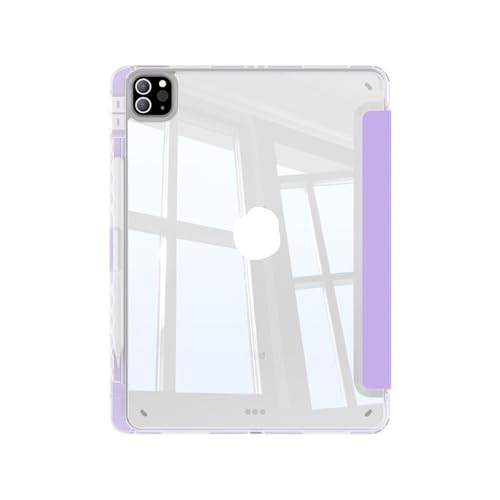 Smart case iPad Air 13 pouces 2024 rose protection antichoc avec stylet - 5