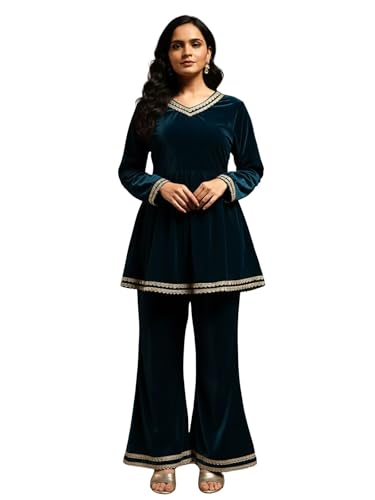 Leriya Fashion Velvet Kurta Set for...