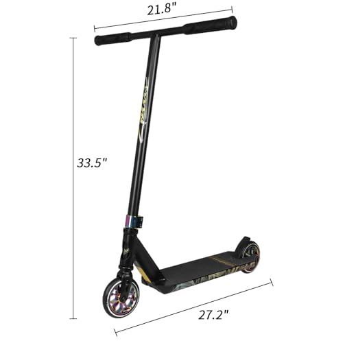 Image of Zplus Pro Trick Scooter for Pros and Beginner Stunt Scooters - with Wide Deck Freestyle Scooter - Suitable for Kids,Teens and 8+ Years