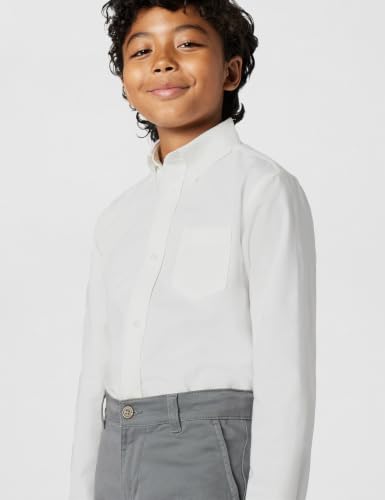 Image of IZOD Boys' Long Sleeve Solid Button-Down Collared Oxford Shirt with Chest Pocket