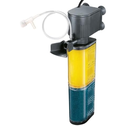OQTTNEO Aquarium Filter for 30-100 Gallons, Ultra-Quiet Fish Tank Filters Biochemical Filtration 400GPH Powerful Pump Submersible Sponge Filter for Large Fish & Turtle Tanks Water Clear Air Supply Cover