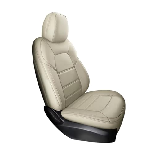 QRDKKL Funda Coche Asiento para Mazda 3 BK Bl Cx4 Cx7 6 Cx3 Cx30 Cx5 Accesorios Interiores Cuero Asiento Coche(I 5Pcs-Beige)