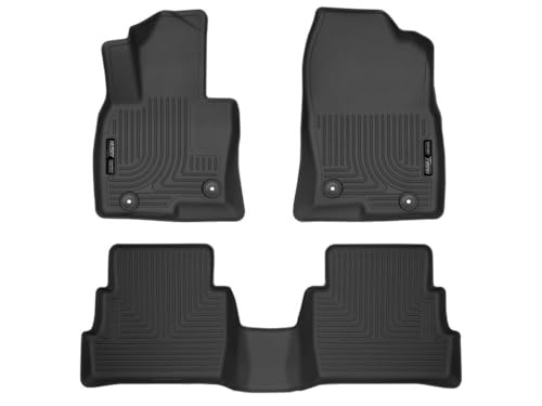 Husky Liners Weatherbeater Floor Mats | Fits 2017 - 2025 Mazda CX-5 | Front & 2nd Row, 3-pc Black - 95641