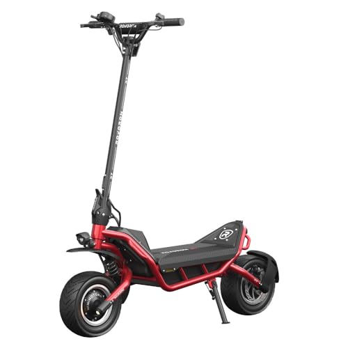 Patinete eléctrico Minimotors Rovoron R7, Rojo, 60 V 28 Ah, autonomía de hasta 50 kilómetros, Velocidad de 25 km/h