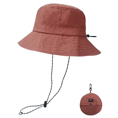 Image of NPQQUAN Sun Bucket Hats for Woman Men Lightweight Sun Hat Packable Foldable Waterproof Beach Hiking Hat