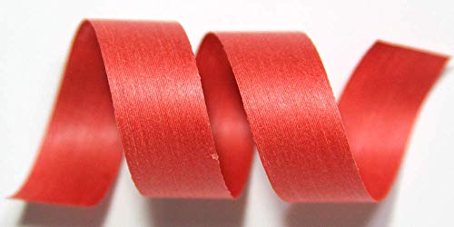 100% Biodegradable Natural Ribbon | 33 Solid Colors | Ribbon for Crafts | Cotton Curling Ribbon | Holiday Ribbon | Wrapping Ribbon | Eco-Friendly Ribbon (Bittersweet, 1/2" x 50 Yards)