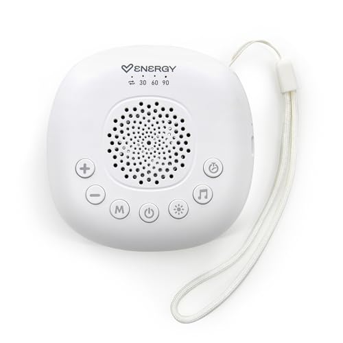 Energy Sistem Whisper Moon – Lautsprecher mit weißem Rauschen mit 4 Lichtmodi, bis zu 20 Sounds und 14 Stunden Akkulaufzeit.