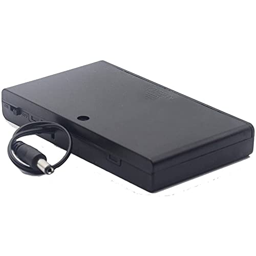 Greluma 2 stuks 12V 8xAA batterijhouder kunststof batterij-opbergdoos met AAN/UIT-schakelaar voor behuizing met 5,5 mm x… - Afbeelding 3