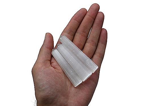 Image of Amazing Gemstone Selenite Crystal Towers - Natural Healing Crystal Point Obelisk for Reiki Healing and Crystal Grid (3 inch to 4 inch INCH)