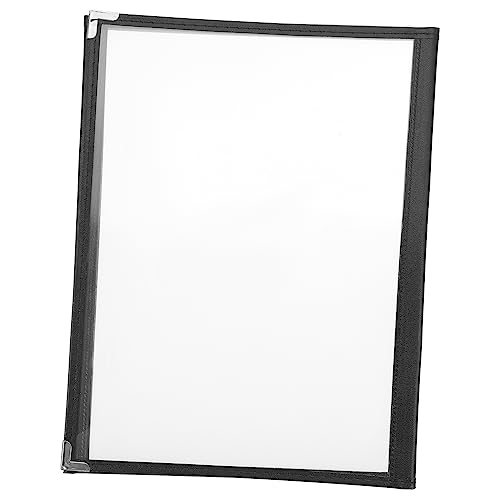 CHILDWEET 1Pc Transparent Menu Cover Binder Loose Leaf Folder for Recipes Menus and Personal Planning Flexible Rounded Corner Design for Easy Handling Present