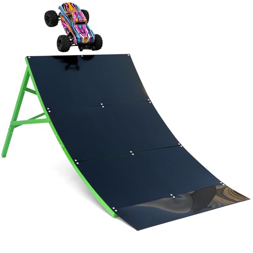 Large RC Ramp for Jumping - 21 inches high! - Ultimate Stunt & Bashing Ramp for 1/12 & 1/16 Scale...