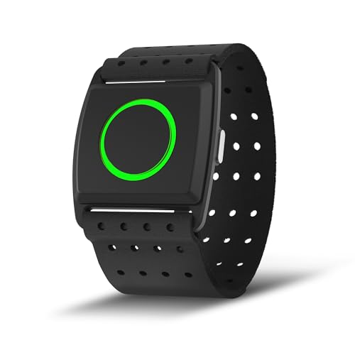 EZON C022Pro Heart Rate Monitor Armband with ANT+ & Bluetooth, LED HR Zone Indicator Lights,3ATM Waterproof, Adjustable Arm Strap for Running Cycling Gym, Compatible with Peloton/Wahoo/Strava