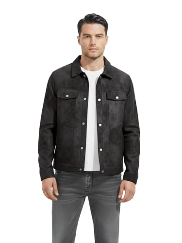 Image of The Indian Garage Co Men Slim Fit Long Sleeves Polo Collar Solid Jacket