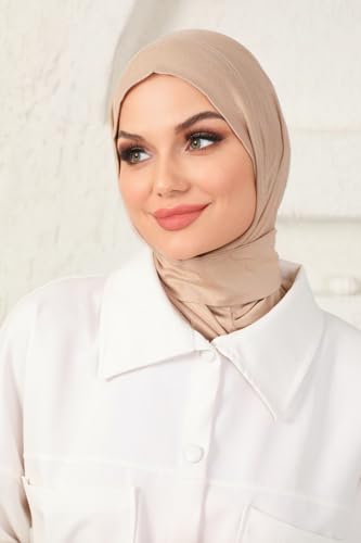 Instant Scarf For Women, Premium Jersey Head Scarf Wrap, Practical Jersey Hijab, Women Muslim Instant Hijab4