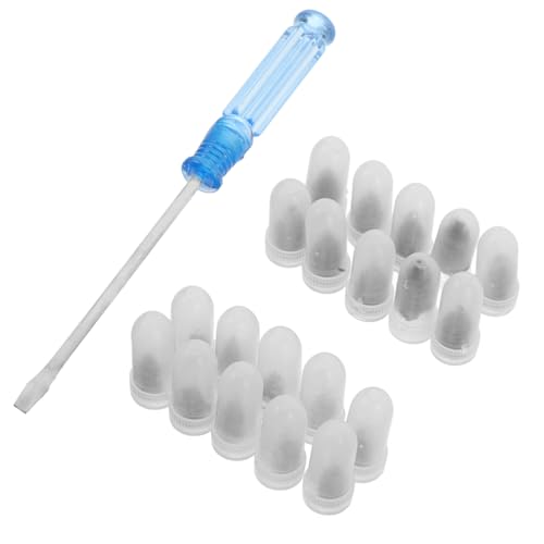 Ciieeo 20 Piezas kit de reparación de clavos para neumáticos atornillar tapones de neumáticos tornillo de neumático reparación de neumáticos pinchazos de neumáticos planchar