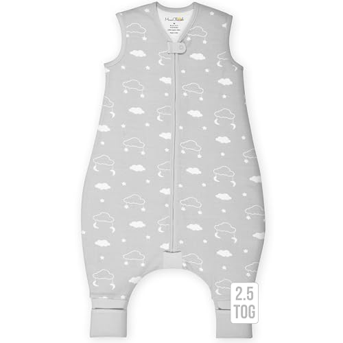Image of Mama Cheetah Toddler Sleep Sack with Feet, 2.5 TOG Organic Cotton Baby Sleeping Bag with Legs, Winter Baby Wearable Blankets for Early Walker 6-18 Month