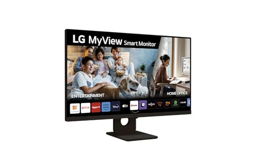 LG 27SR50F-B - Smart Monitor, 27 Pulgadas, IPS, Full HD de 16:9 webOS23, Bluetooth, Altavoces y Mando a...