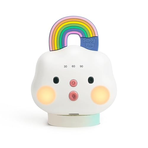 Image of Smily Mia Portable Sound Machine for Babies |White Noise Machine Baby| Sleep Soother |14 Soothing Sounds | Shush | Travel | Registry Gift | Baby Shower | New Born Essentials, Attach to Stroller/Crib
