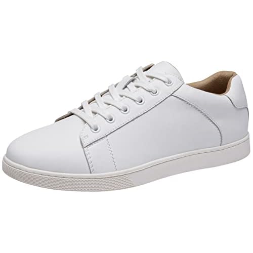 Jousen Men' s Casual Shoes Leather Dress Sneakers Business Casual Shoes for Men Breathable Fashion Sneakers