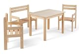 Home4You Kindersitzgruppe 4-teilig - mit Kindertisch, Sitzbank...