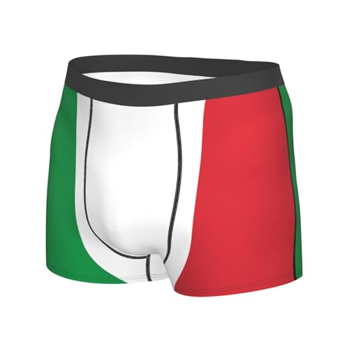 WURTON Italian flag Print Men's Boxer Briefs Trunks Underwear Athletic Underwear Moisture-Wicking Performance2