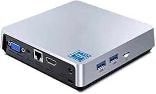 Fanless Mini PC Intel Atom Z8350 Processor,Mini Computer Windows 10 Pro,4GB LDDR3 64GB EMMC,Mini Desktop Computer Support Dual Display/4K HD/2.4G+5G Dual-Band WiFi for Business Home Theater