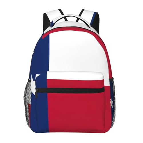 Sac à dos homme femme drapeau du Texas OdDdot en toile noire souple